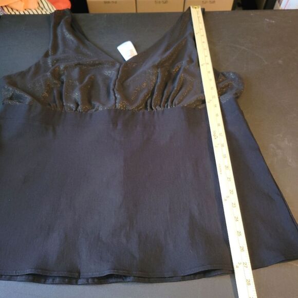 New Torrid Black Shimmer Tank 3 3X - Picture 9 of 12